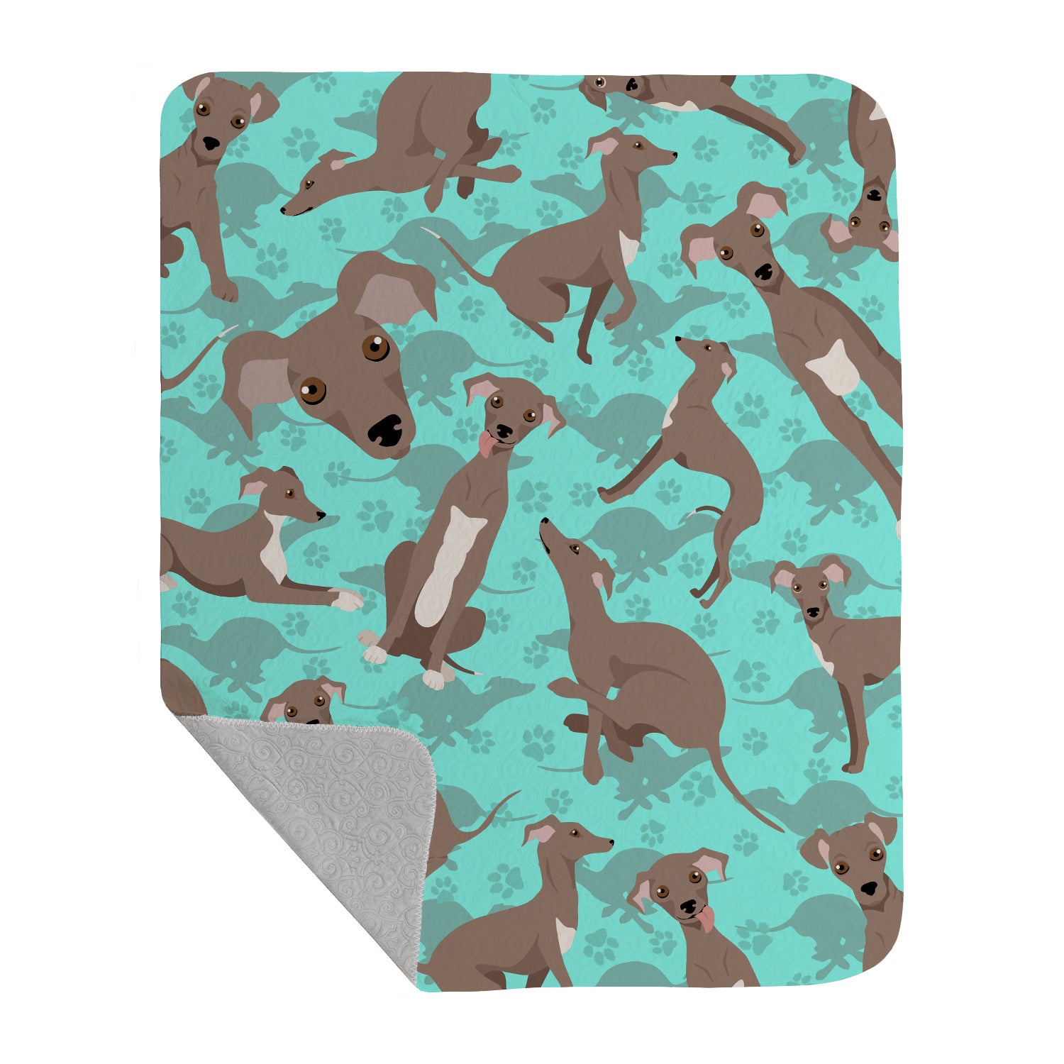 Buy this Fawn Italian Greyhound Quilted Blanket 50x60