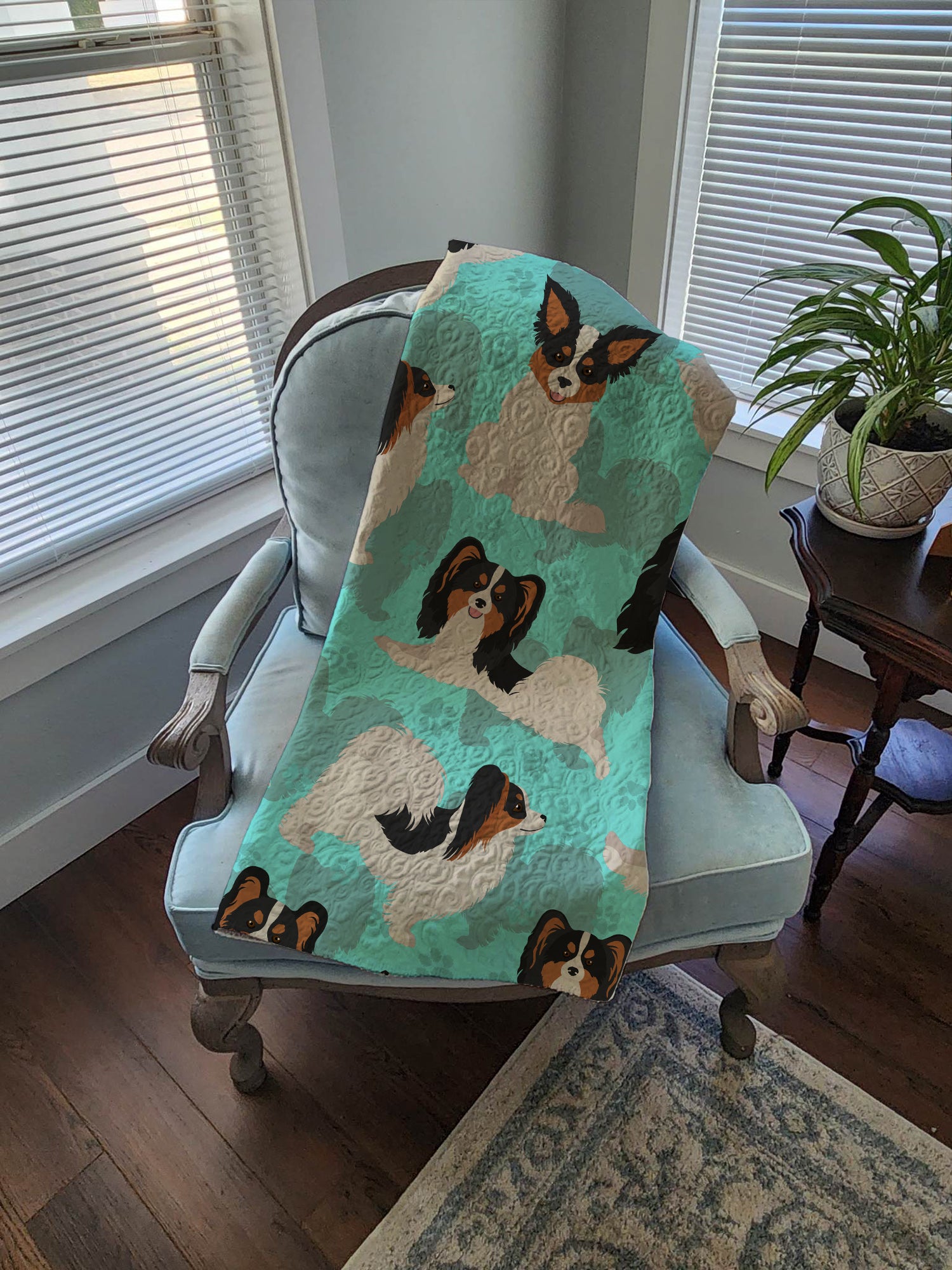 Tricolor Papillon Quilted Blanket 50x60 - the-store.com