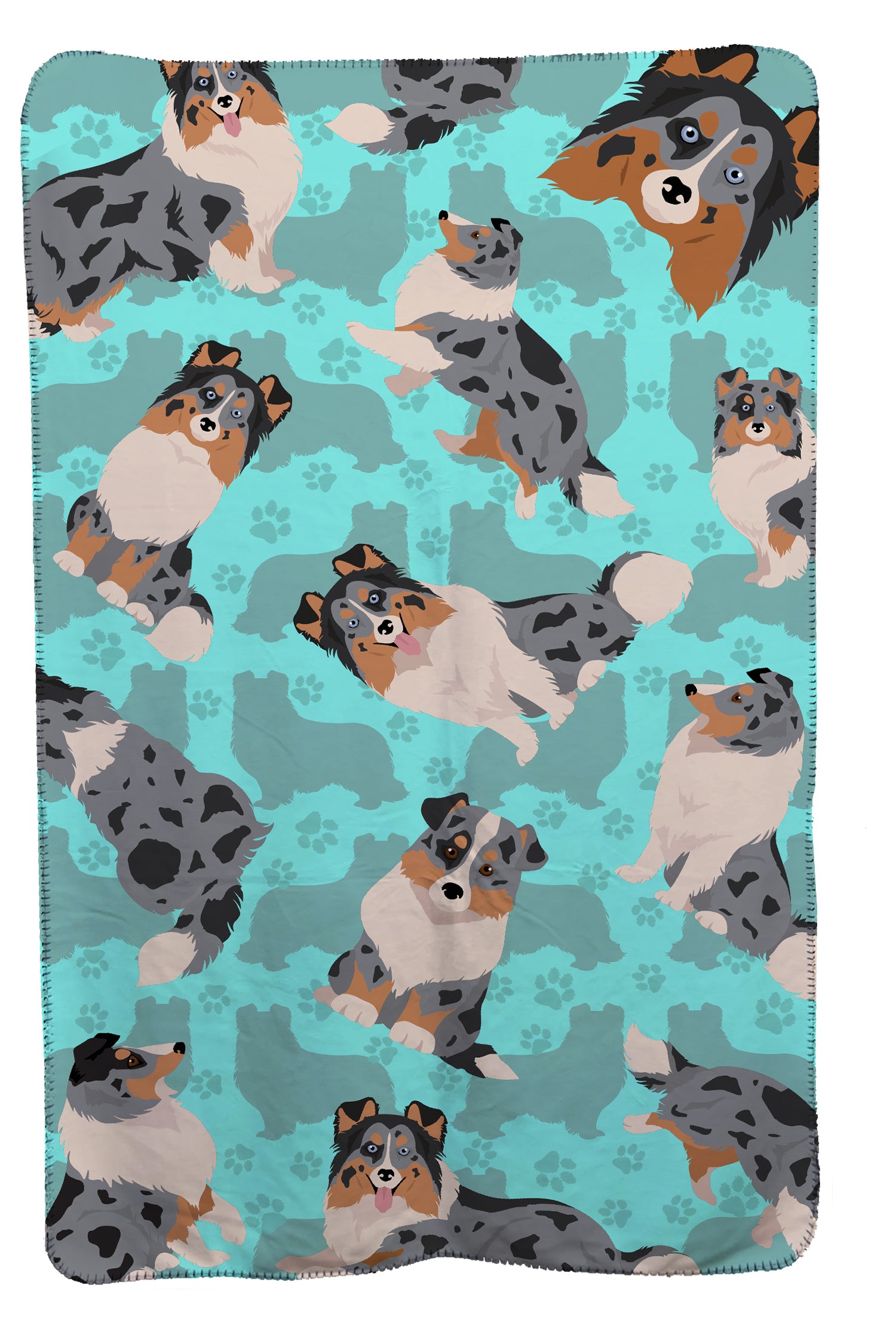 Buy this Blue Merle Sheltie Soft Travel Blanket with Bag