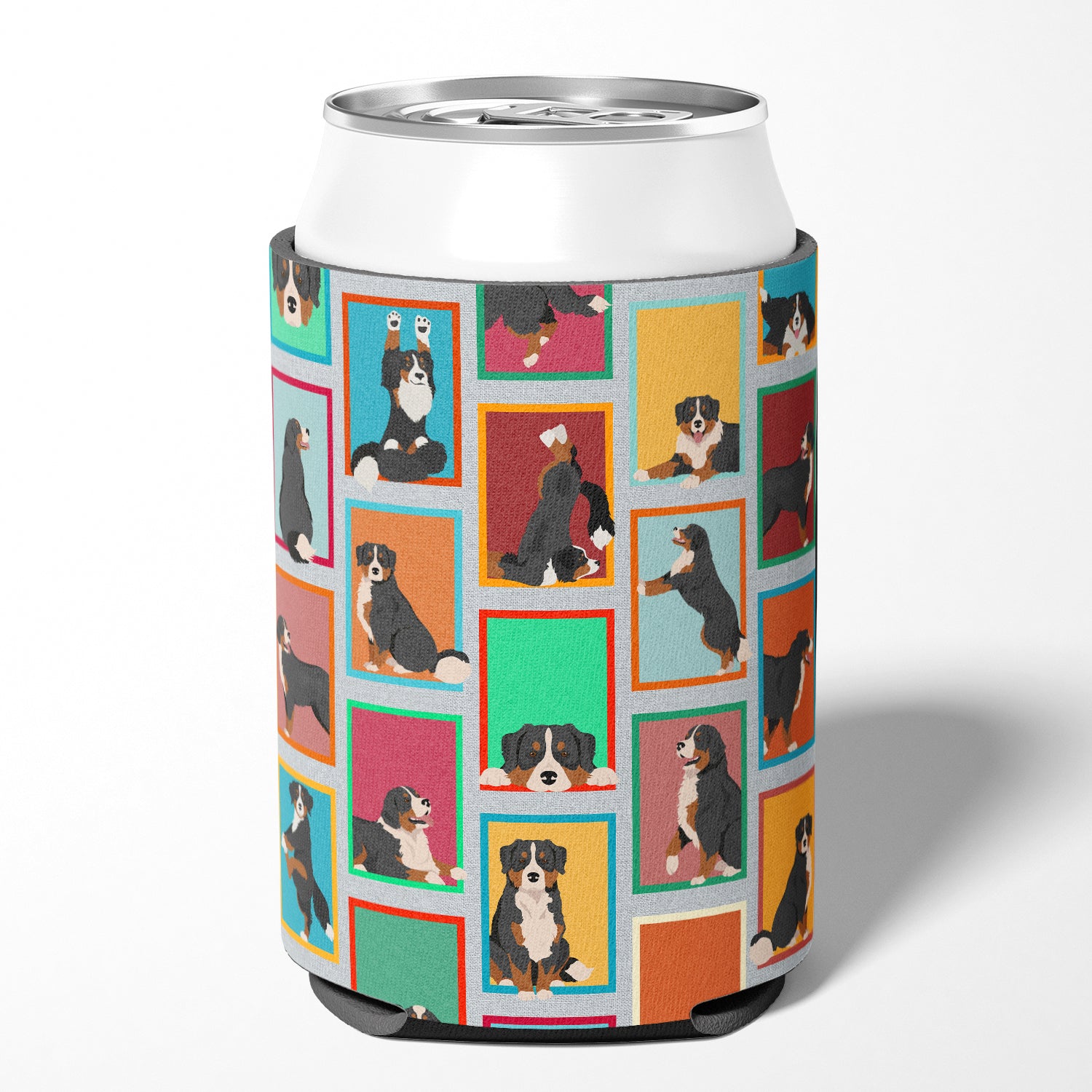 Lots of Bernese Mountain Dog Can or Bottle Hugger