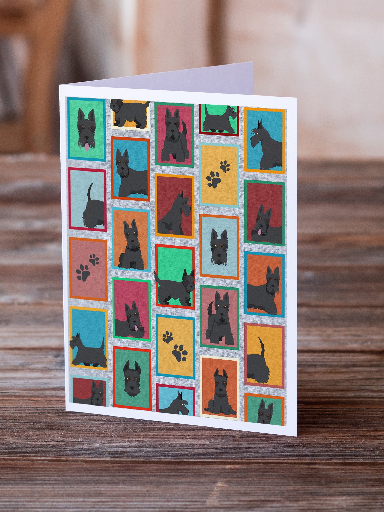 Buy this Lots of Scottish Terrier Greeting Cards and Envelopes Pack of 8