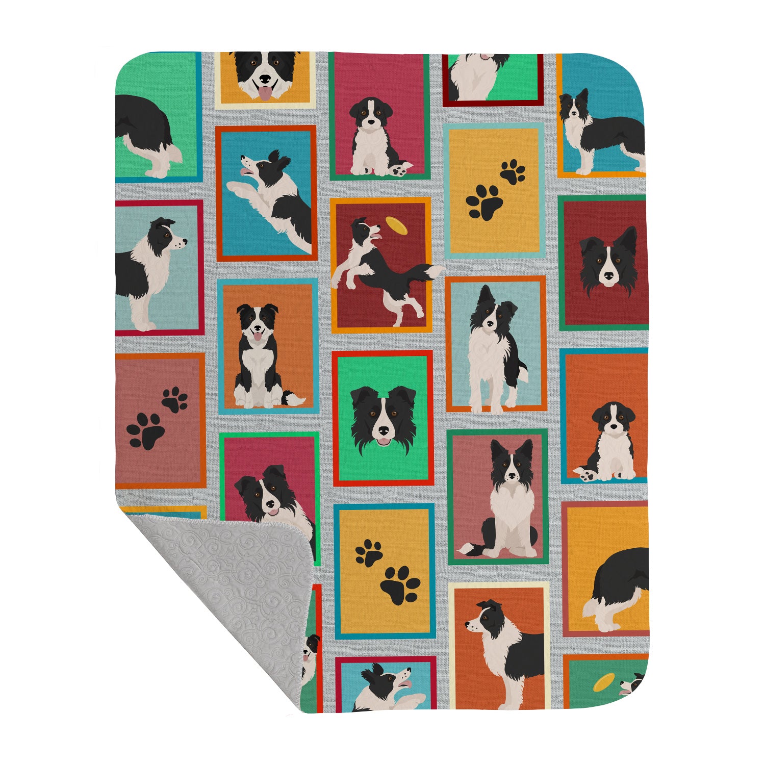 Buy this Lots of Border Collie Quilted Blanket 50x60