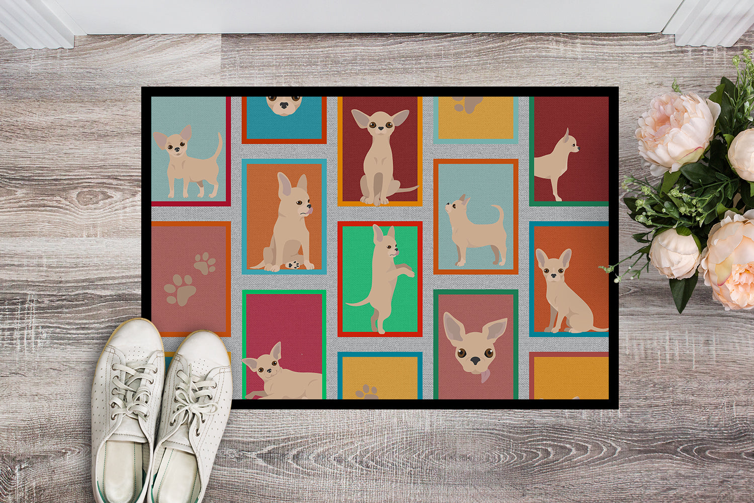 Buy this Lots of Chihuahua Indoor or Outdoor Mat 24x36