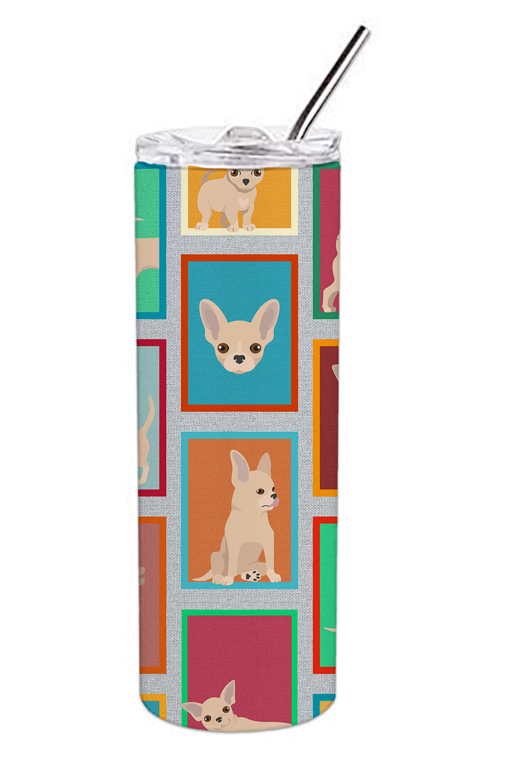Buy this Lots of Chihuahua Stainless Steel 20 oz Skinny Tumbler
