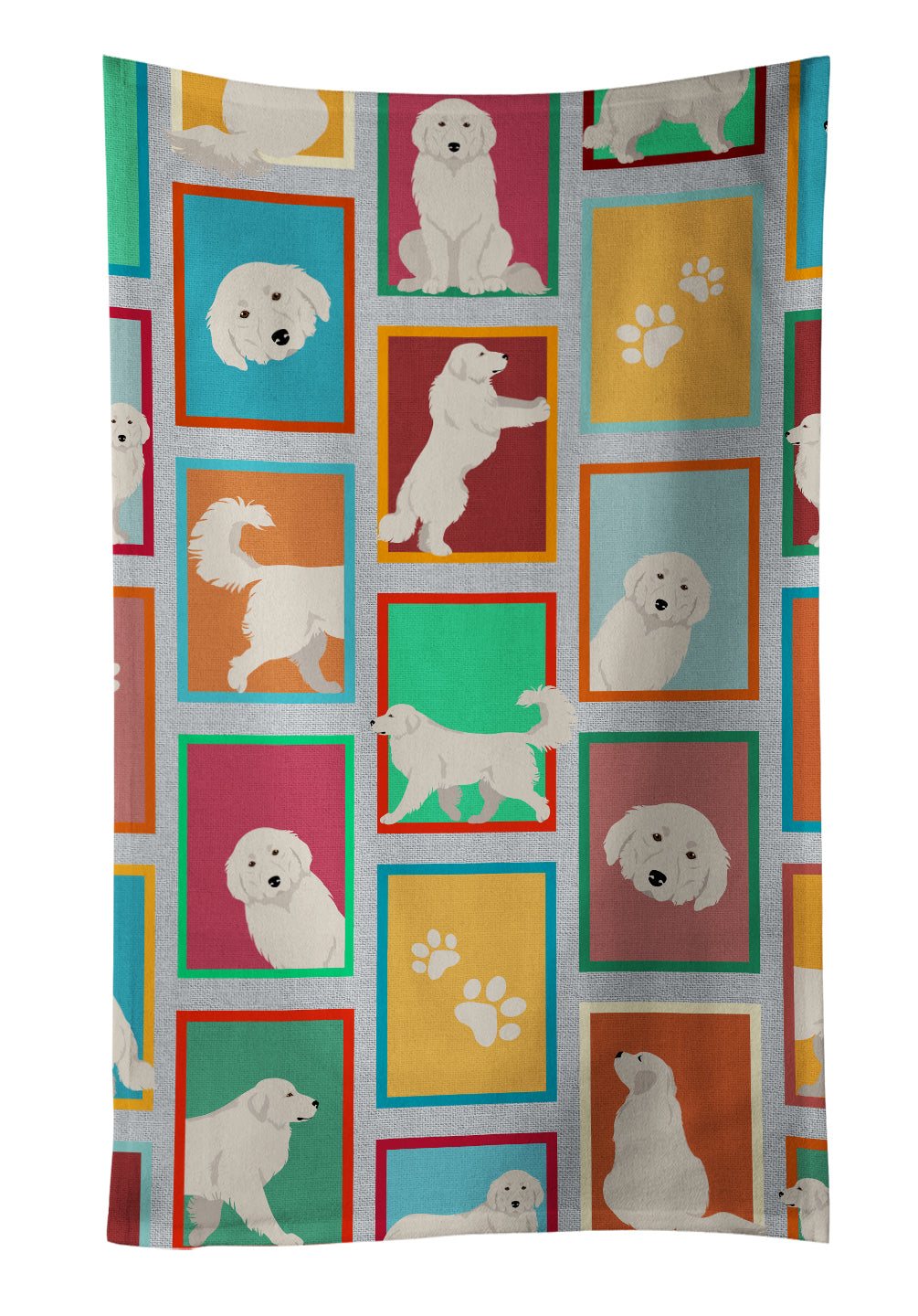 Buy this Lots of Great Pyrenees Kitchen Towel