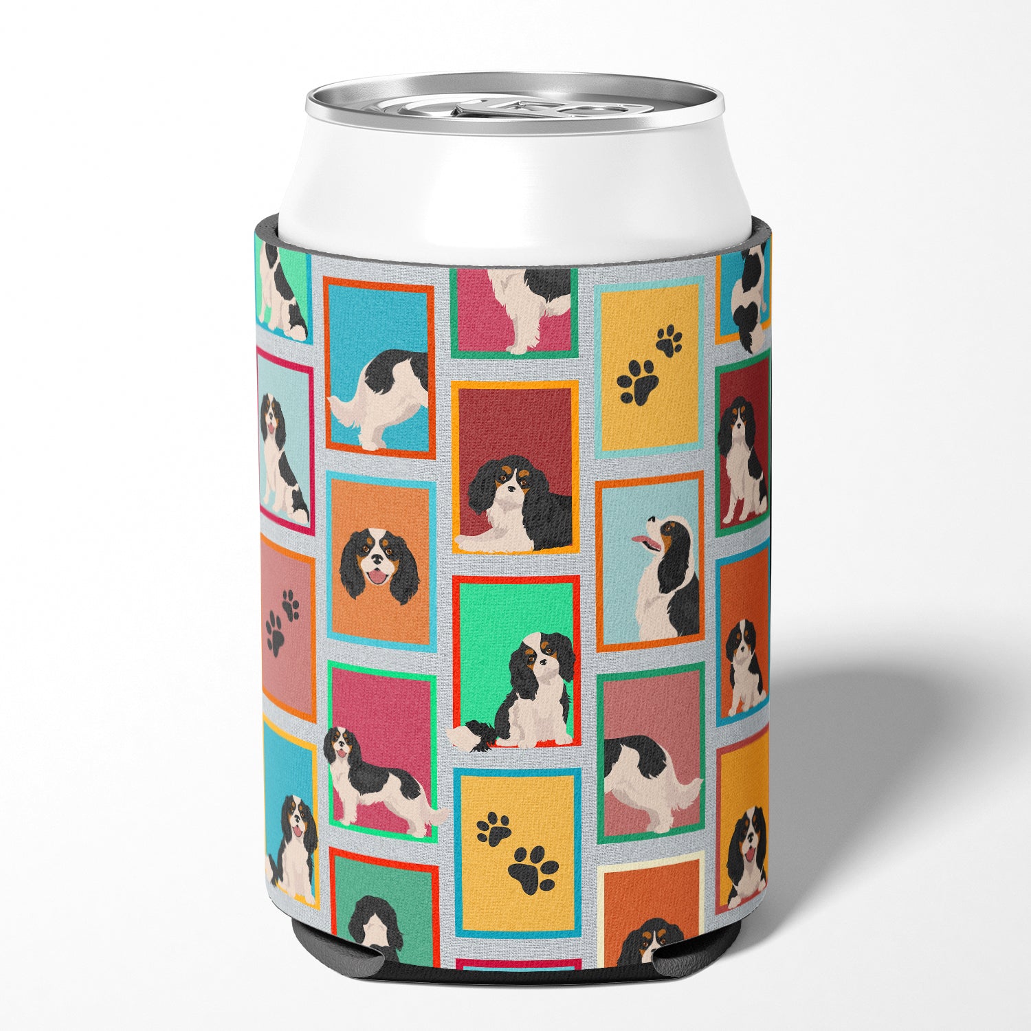 Lots of Tricolor Cavalier Spaniel Can or Bottle Hugger