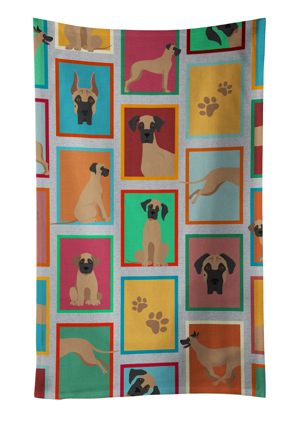 Buy this Lots of Fawn Great Dane Kitchen Towel