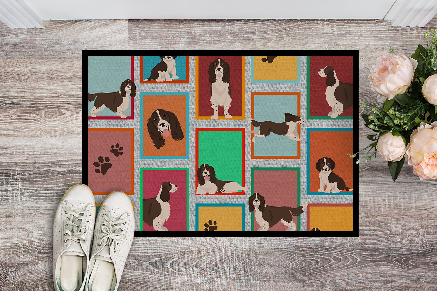 Buy this Lots of Liver English Springer Spaniel Indoor or Outdoor Mat 24x36