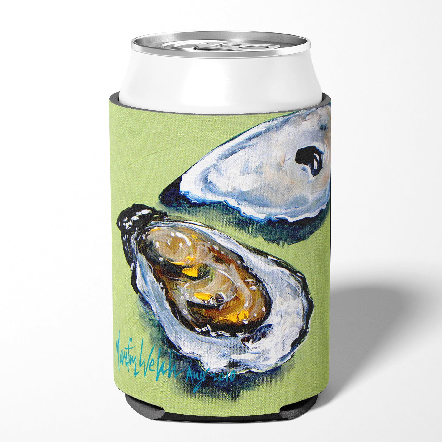 Oyster Two Shells Can or Bottle Beverage Insulator Hugger.