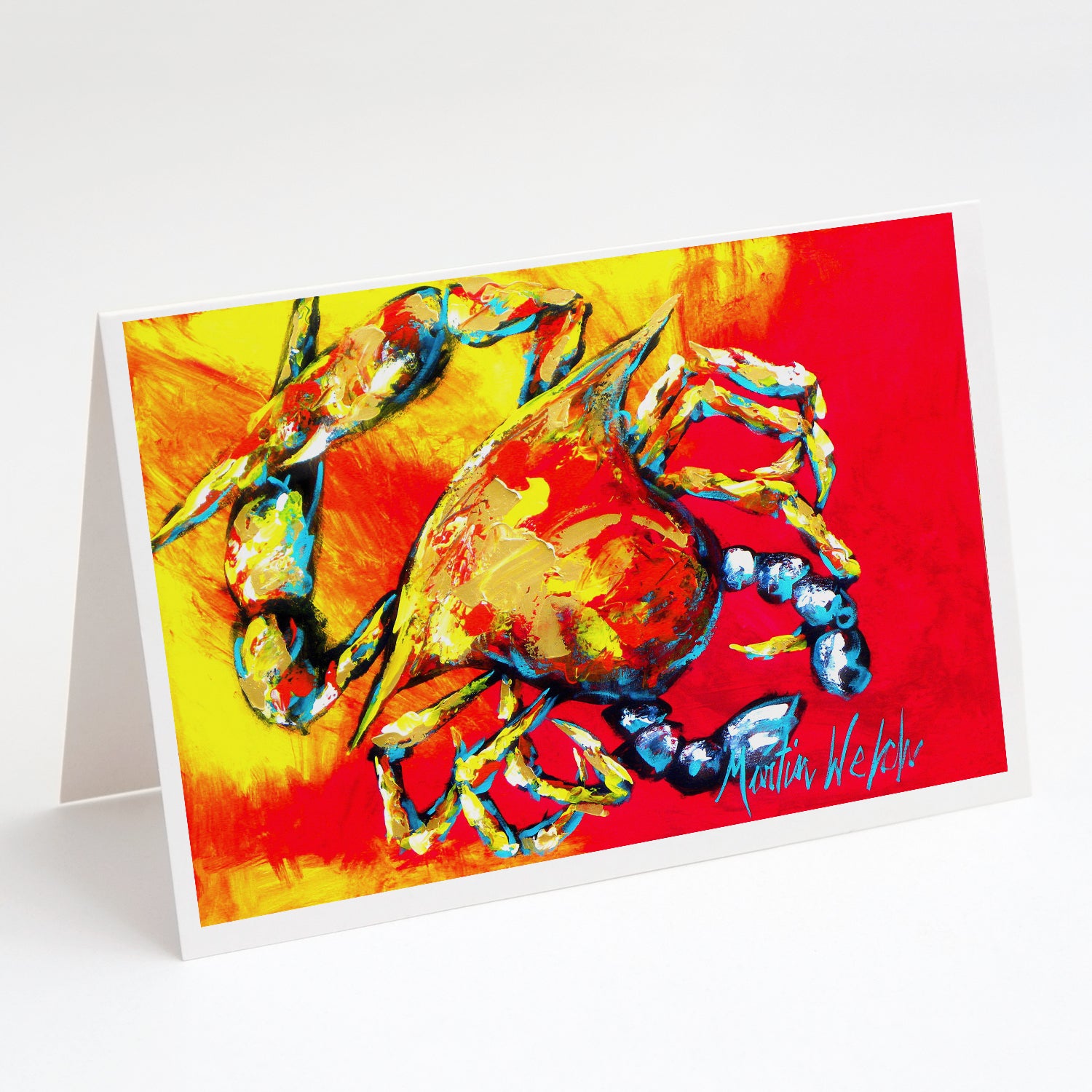 Buy this Crab Hot Dang Greeting Cards Pack of 8