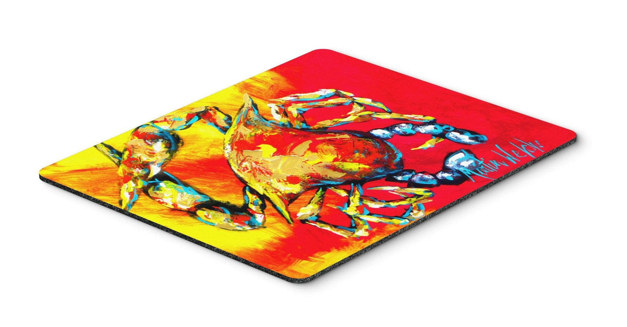 Crab Hot Dang Mouse Pad, Hot Pad or Trivet by Caroline's Treasures