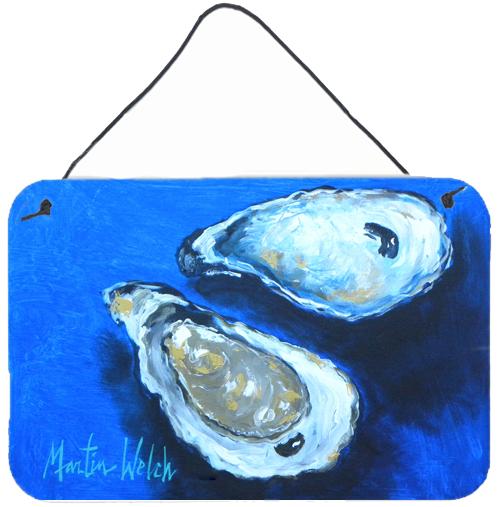 Oysters Seafood Four Aluminium Metal Wall or Door Hanging Prints by Caroline's Treasures