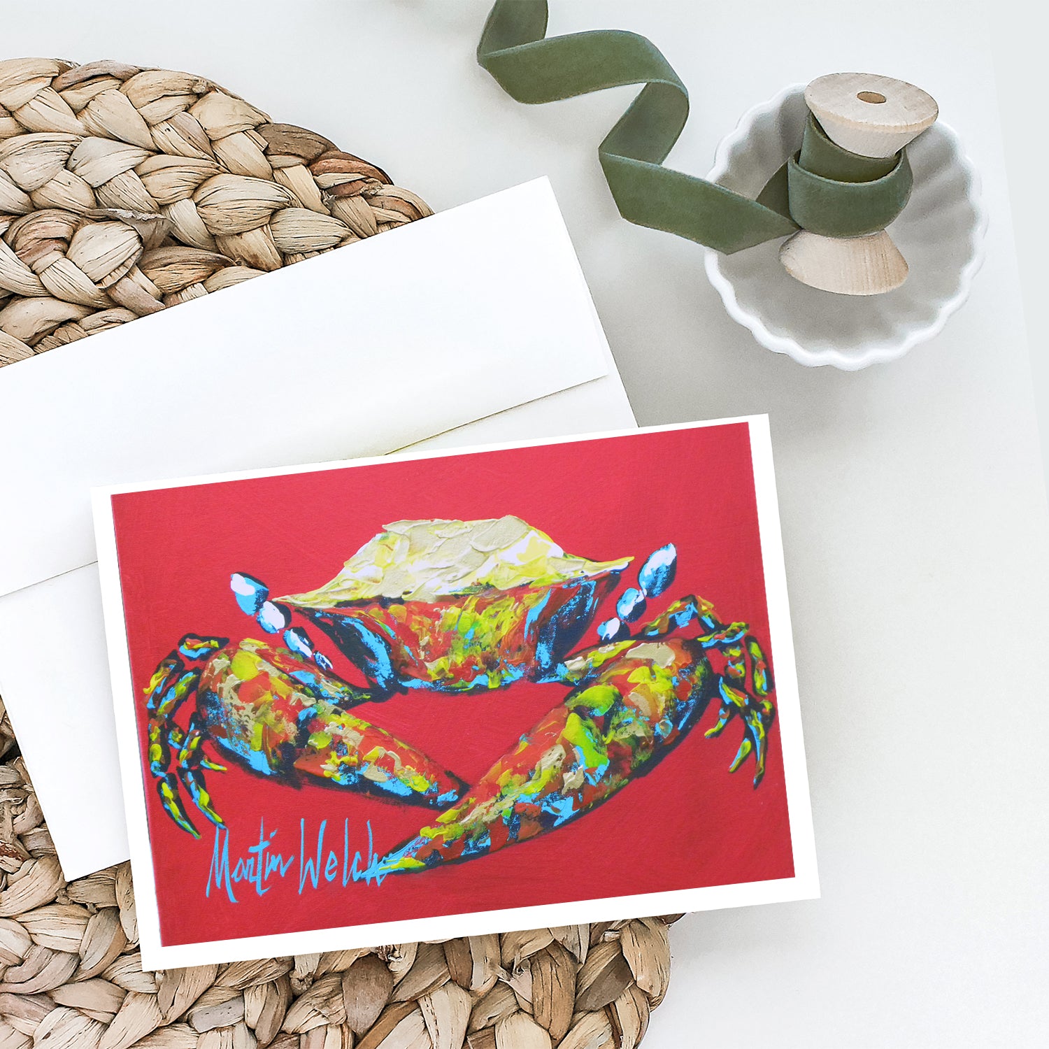 Buy this Crab Seafood One Greeting Cards Pack of 8