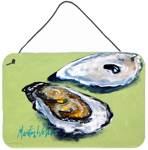Oysters Two Shells Aluminium Metal Wall or Door Hanging Prints by Caroline&#39;s Treasures