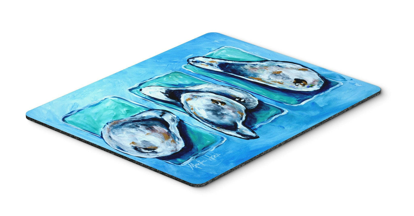 Oysters Oyster + Oyster = Oysters Mouse Pad, Hot Pad or Trivet by Caroline's Treasures