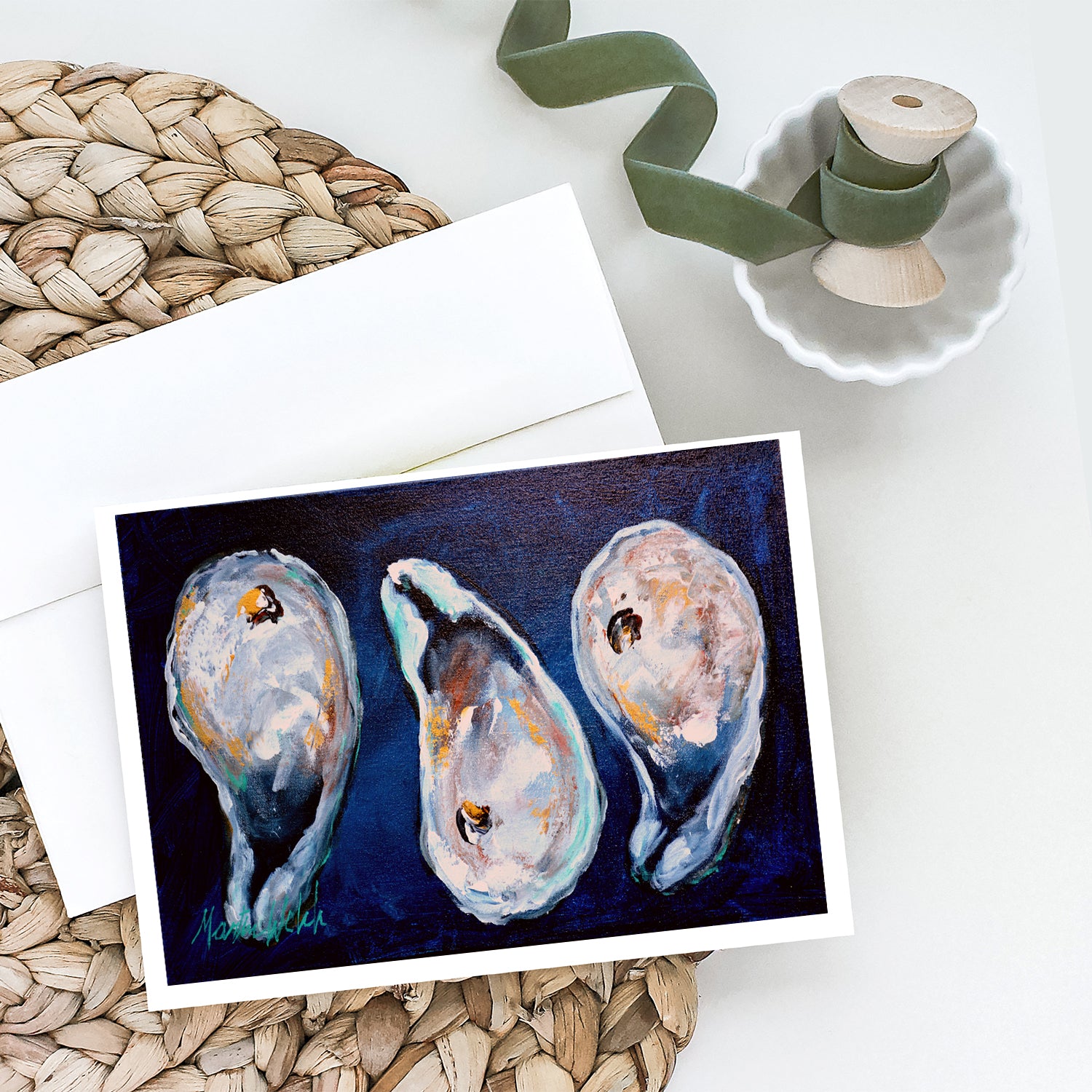 Buy this Oysters Give Me More Greeting Cards Pack of 8