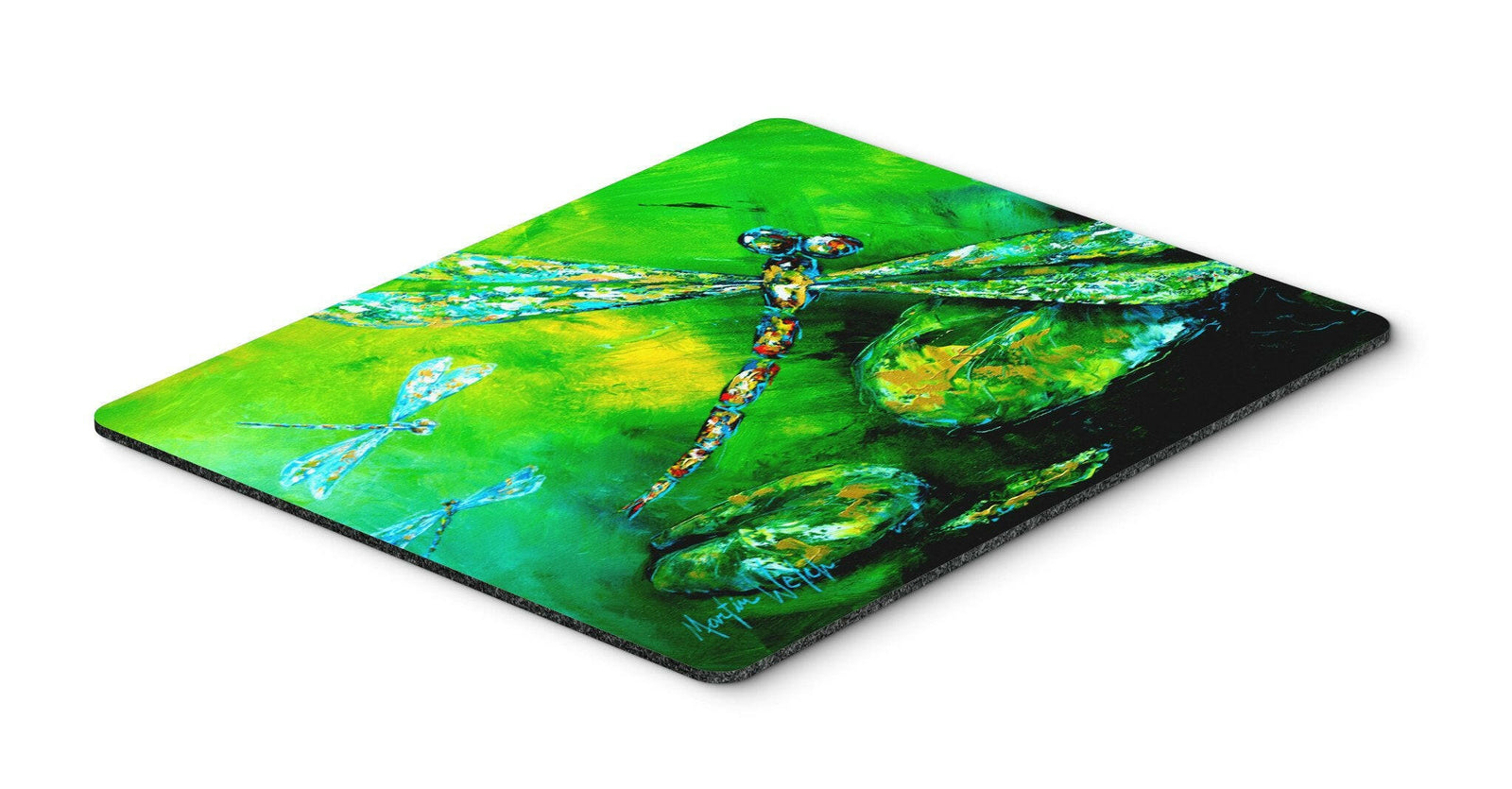 Dragonfly Summer Flies Mouse Pad, Hot Pad or Trivet by Caroline's Treasures