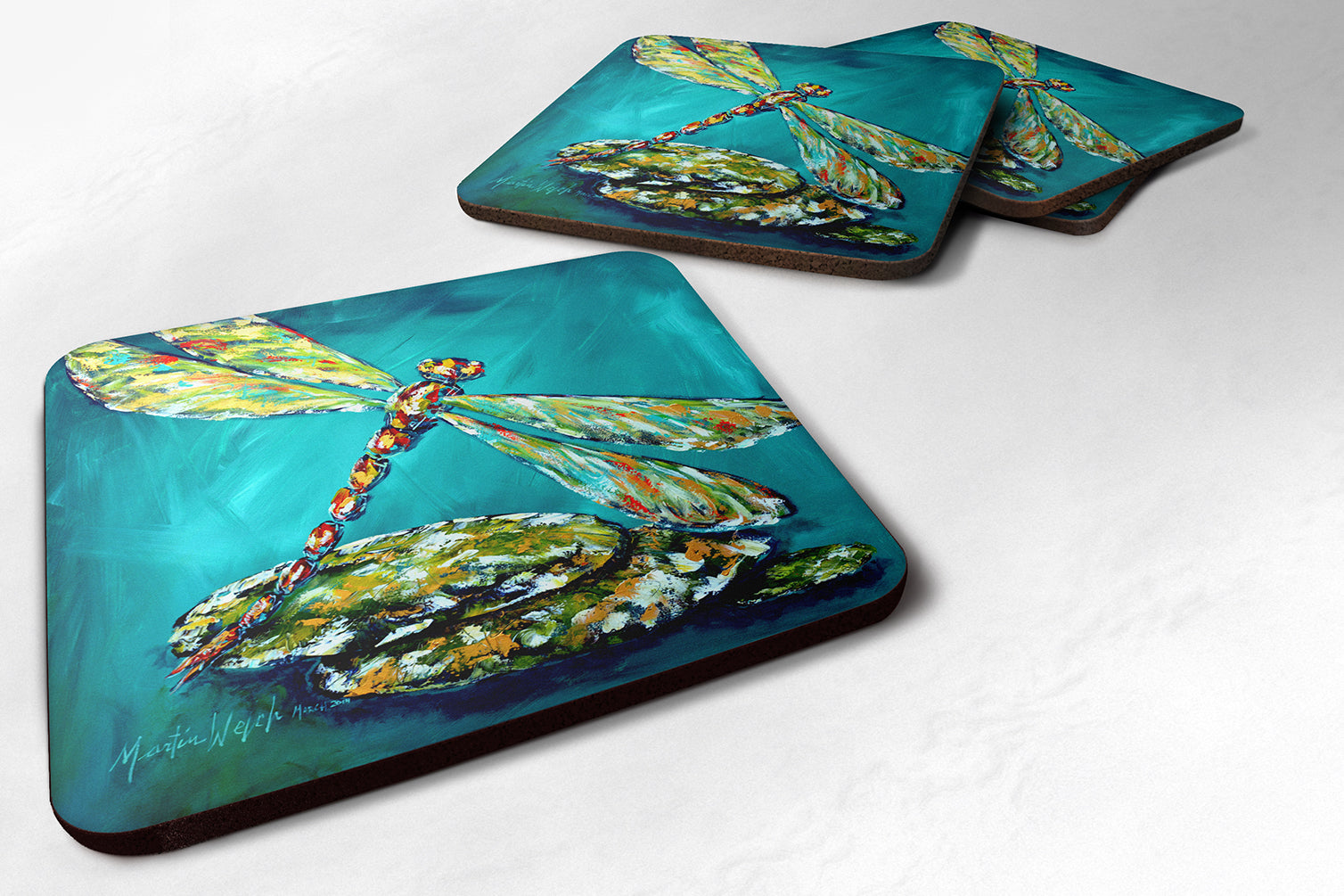 Insect - Dragonfly Matin Foam Coaster MW1144FC - the-store.com