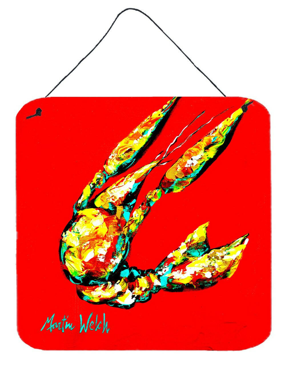 Crawfish Move Over Wall or Door Hanging Prints MW1146DS66 by Caroline's Treasures