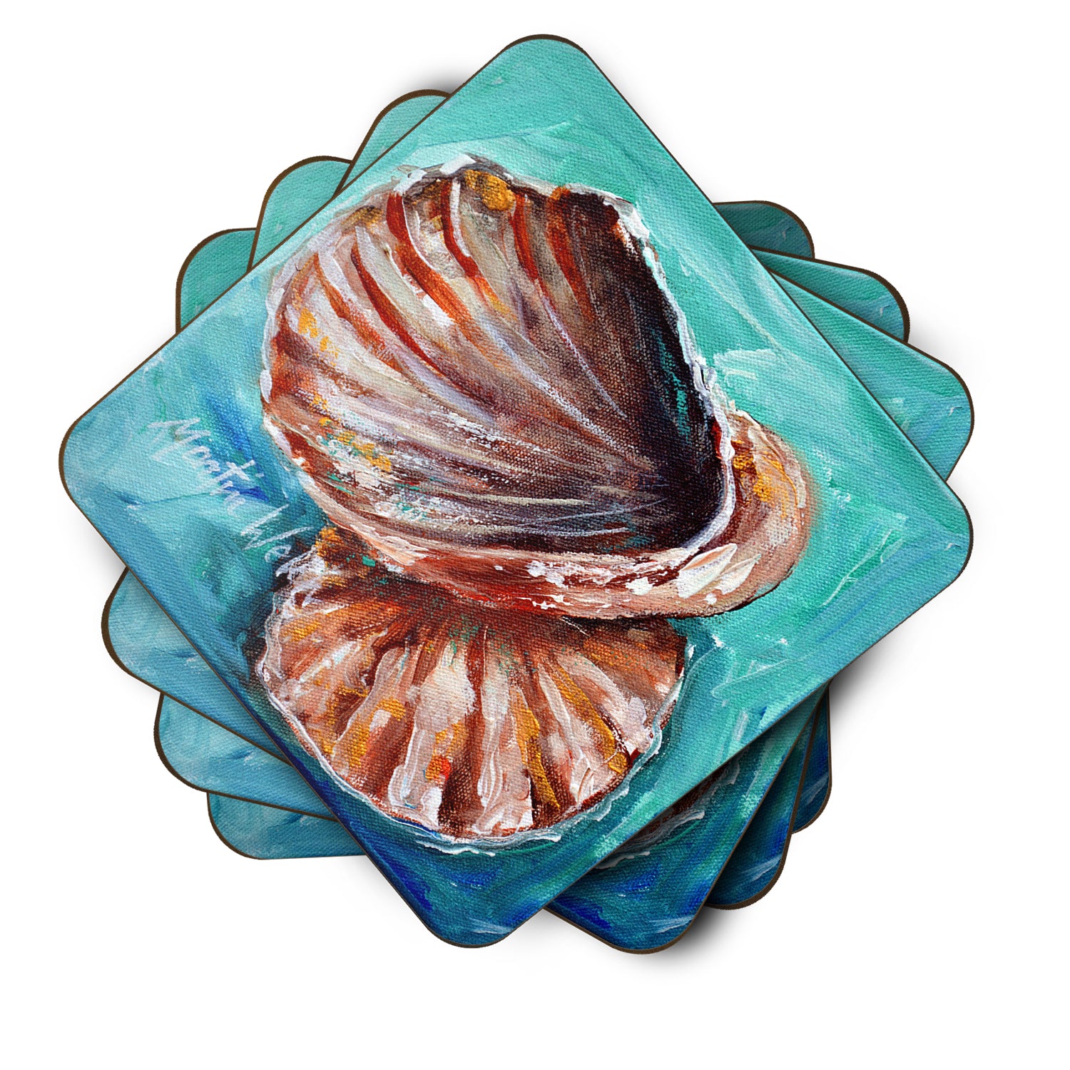 Shells not in a row Foam Coaster MW1147FC - the-store.com