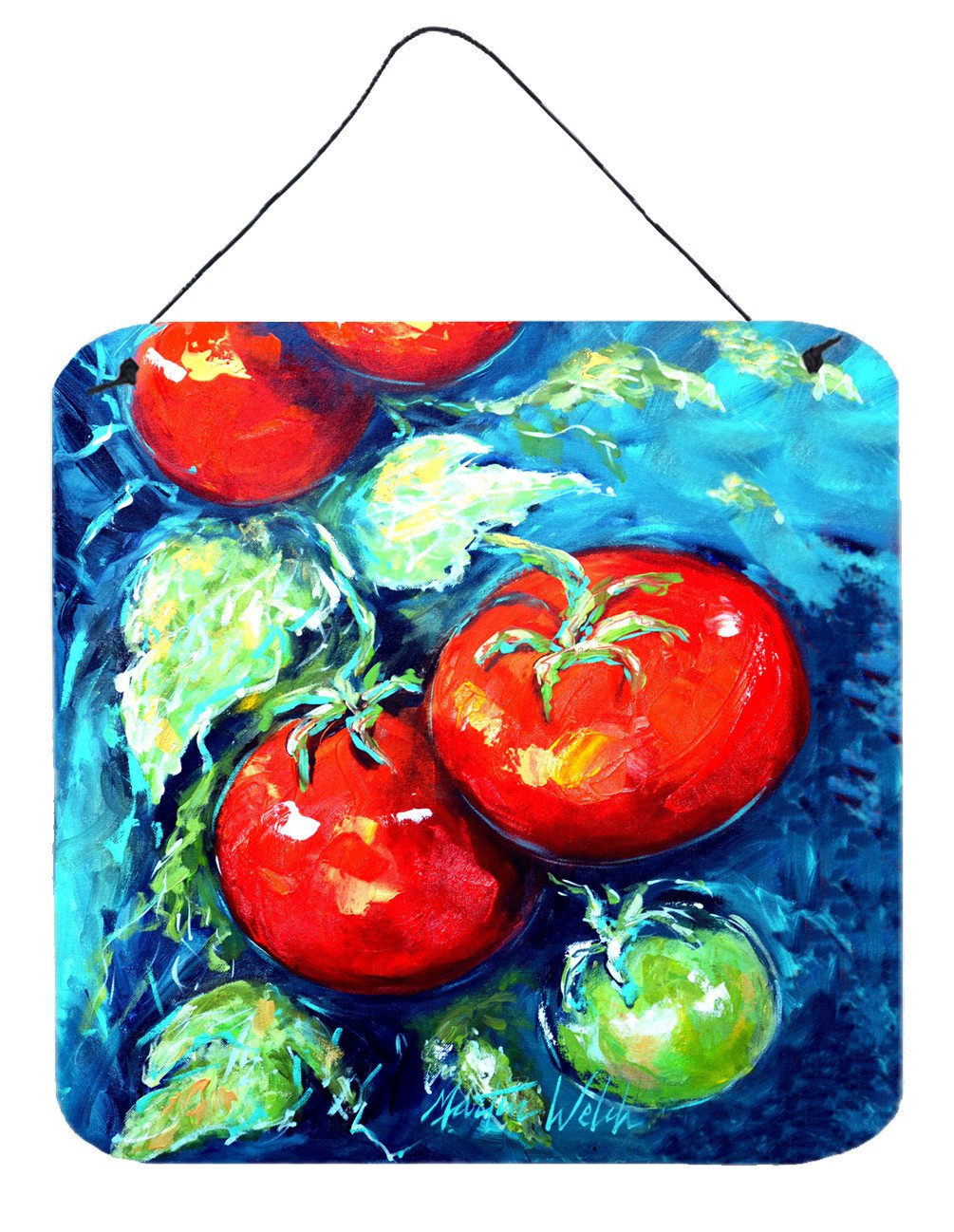 Vegetables - Tomatoes on the vine Wall or Door Hanging Prints MW1148DS66 by Caroline's Treasures