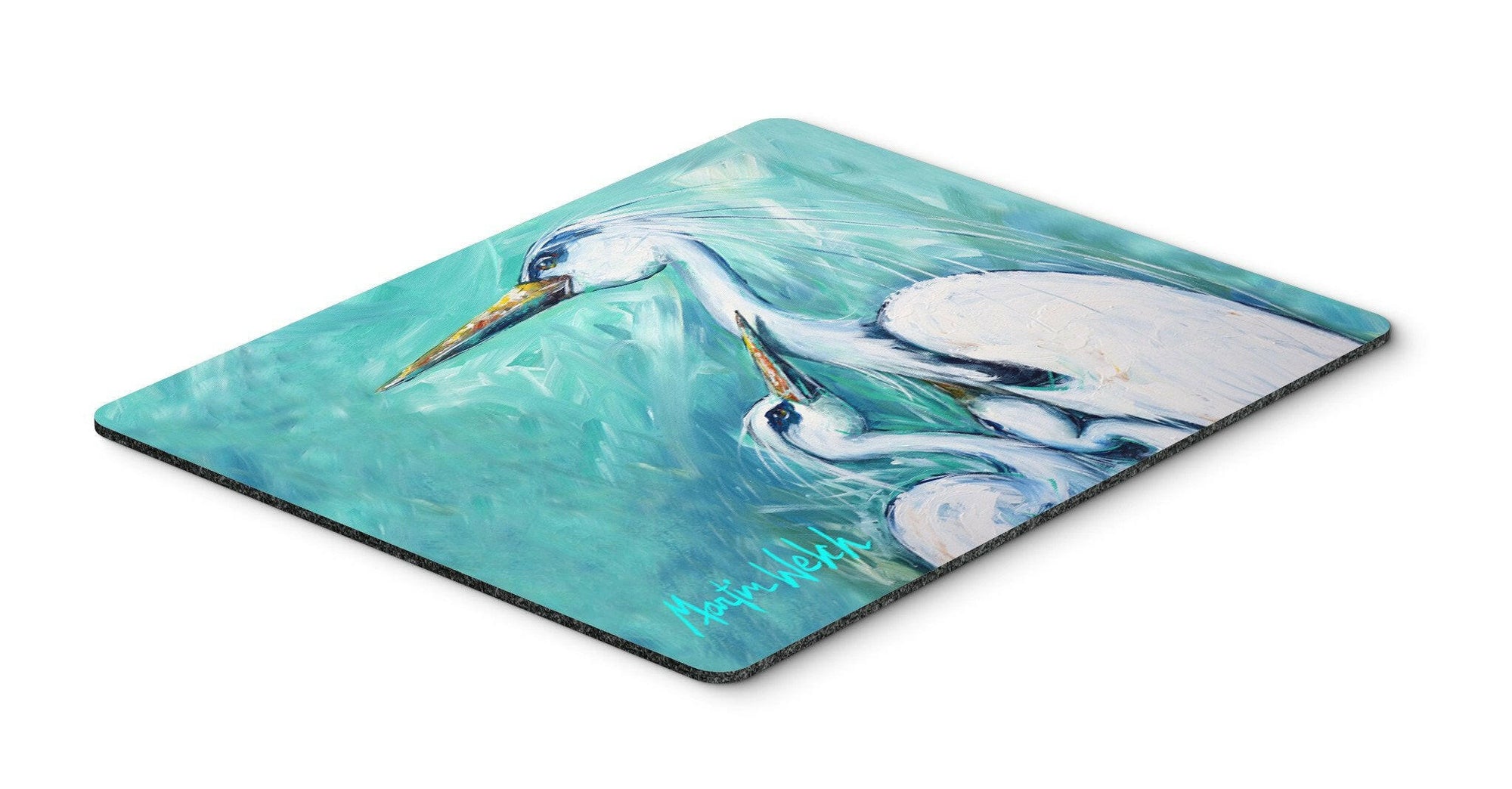 Mother's Love White Crane Mouse Pad, Hot Pad or Trivet MW1159MP by Caroline's Treasures