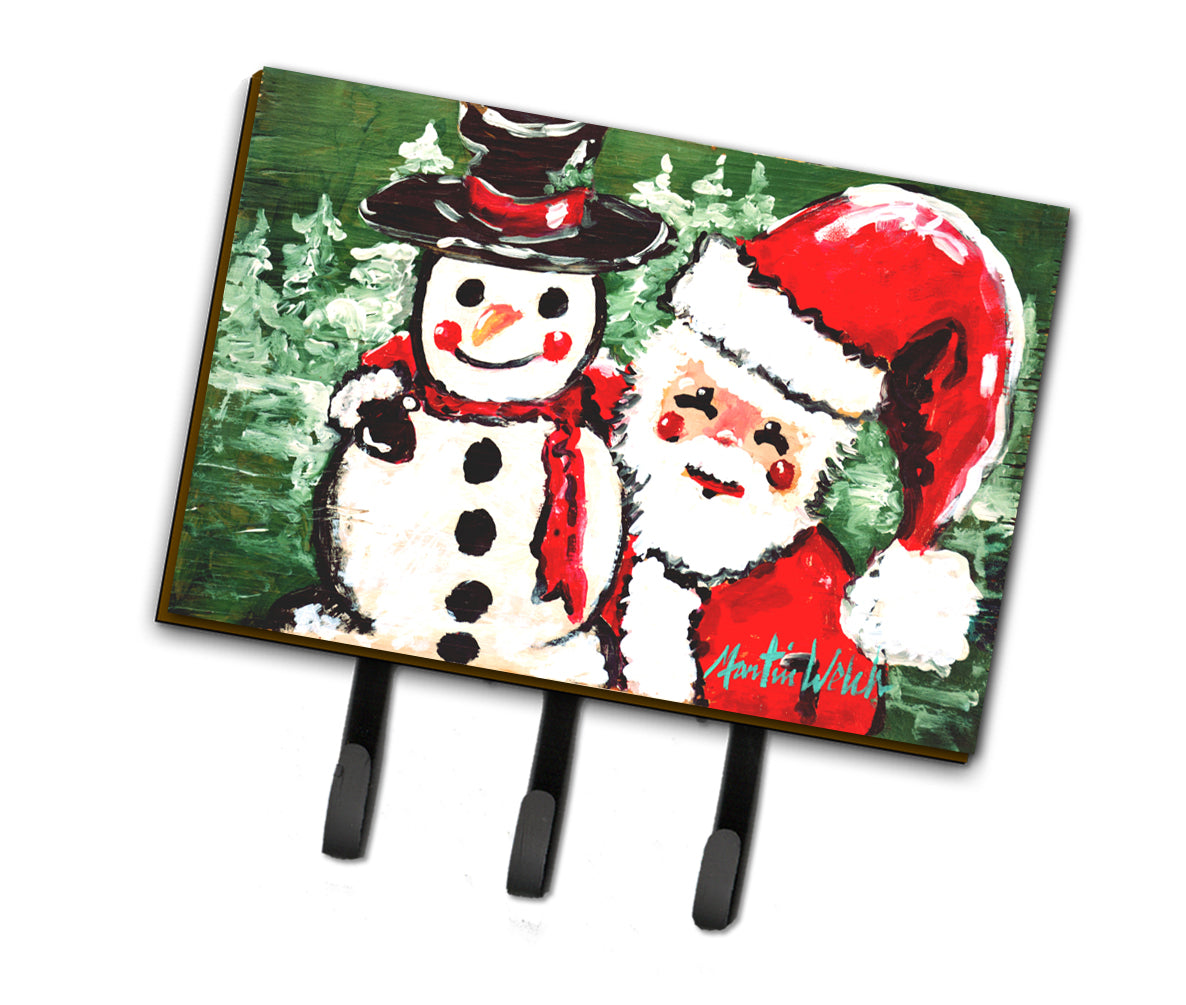 Friends Snowman and Santa Claus Leash or Key Holder MW1167TH68