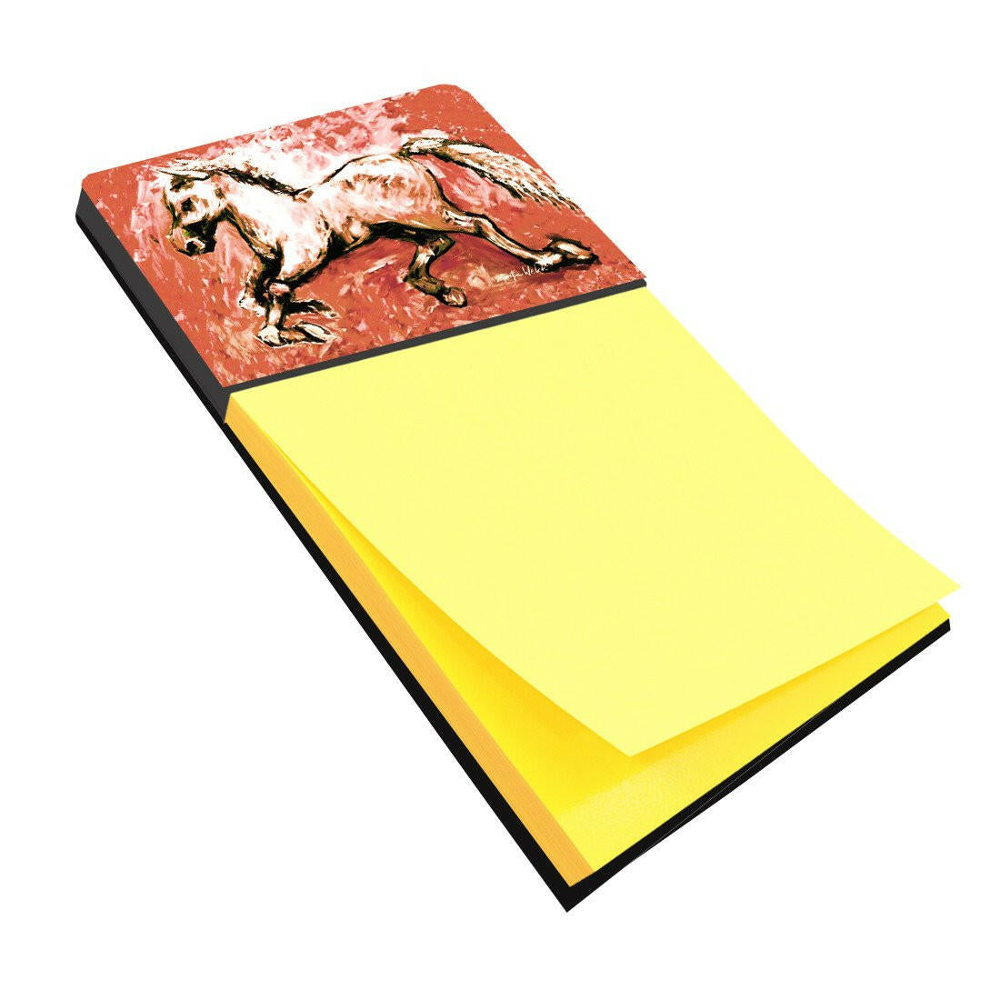 Shadow the Horse in Red Refiillable Sticky Note Holder or Postit Note Dispenser MW1170SN by Caroline's Treasures