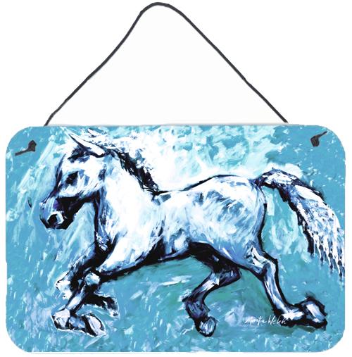 Shadow the Horse in blue Wall or Door Hanging Prints by Caroline's Treasures