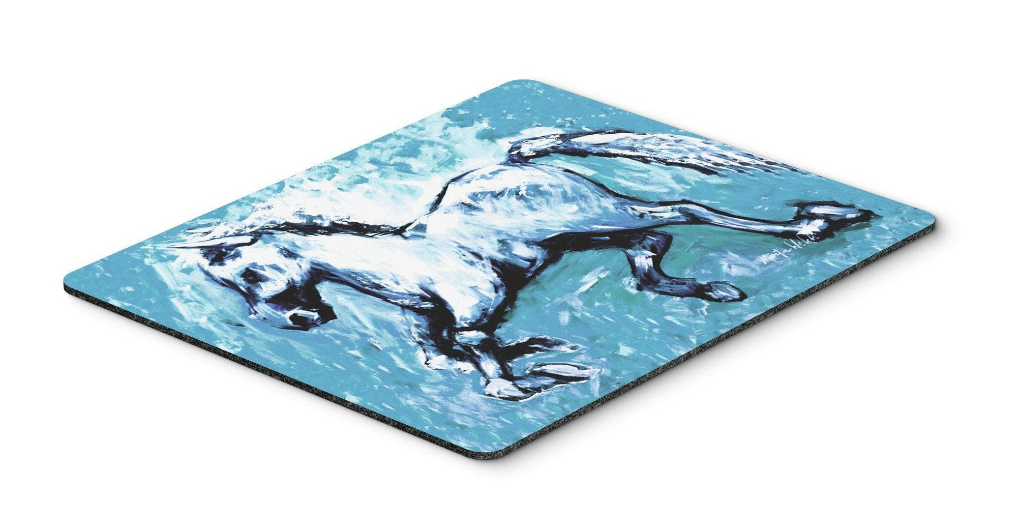 Shadow the Horse in blue Mouse Pad, Hot Pad or Trivet MW1171MP by Caroline's Treasures