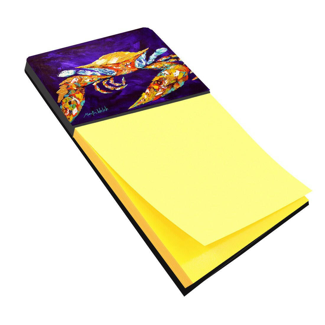 The Right Stuff Crab in Purple Refiillable Sticky Note Holder or Postit Note Dispenser MW1172SN by Caroline's Treasures