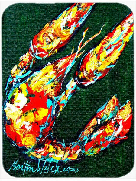 Craw Baby on Green Crawfish Mouse Pad, Hot Pad or Trivet MW1194MP by Caroline's Treasures