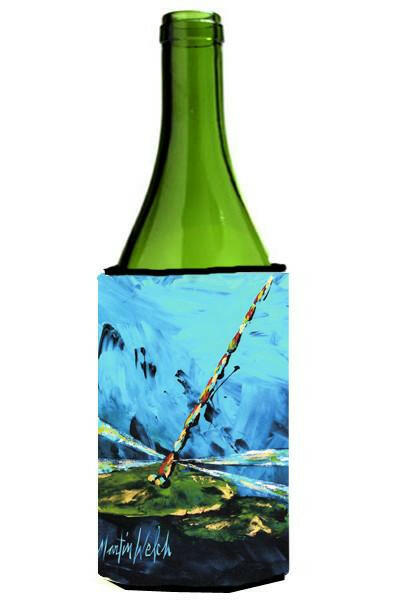 GG's Dragonfly Wine Bottle Beverage Insulator Hugger MW1196LITERK by Caroline's Treasures