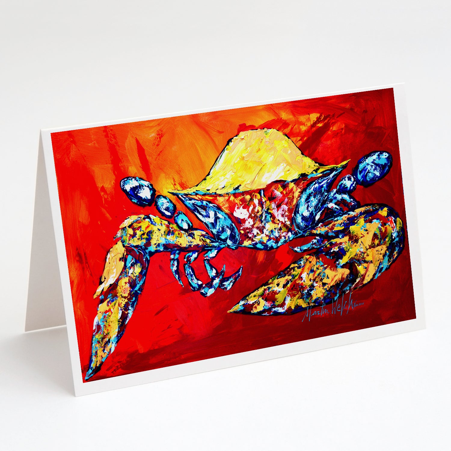 Buy this Bring it on Crab in Red Greeting Cards Pack of 8
