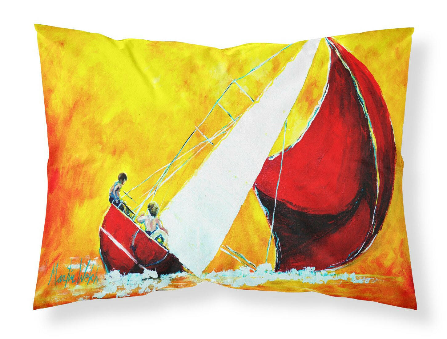 Sailboat Break Away Fabric Standard Pillowcase MW1211PILLOWCASE by Caroline's Treasures
