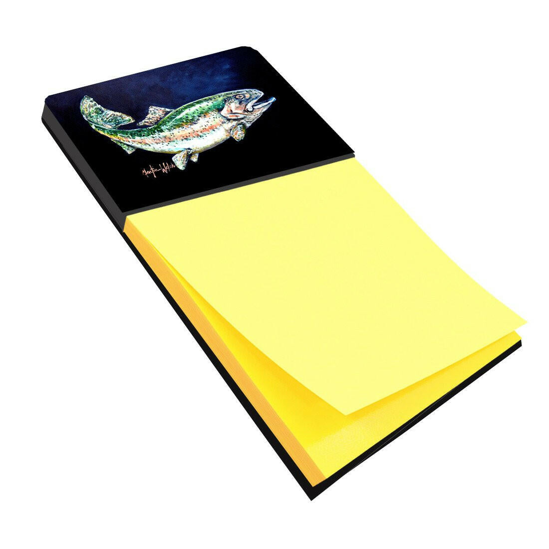 Deep Blue Rainbow Trout Sticky Note Holder MW1213SN by Caroline's Treasures