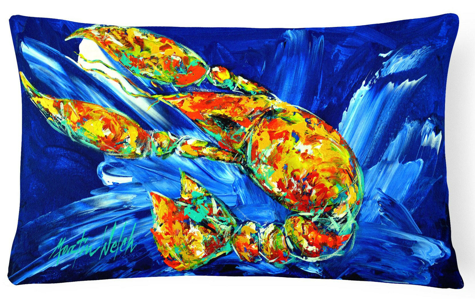 Not your Plano Crawfish Fabric Decorative Pillow MW1228PW1216 by Caroline's Treasures