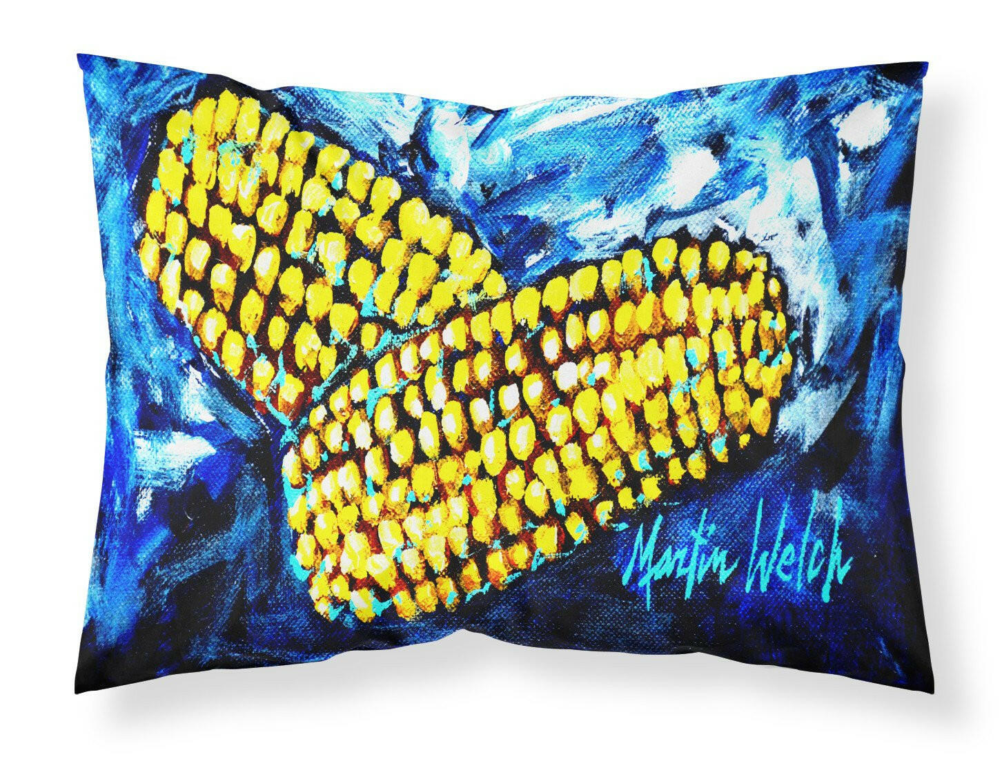 Two Corn Please Fabric Standard Pillowcase MW1235PILLOWCASE by Caroline's Treasures