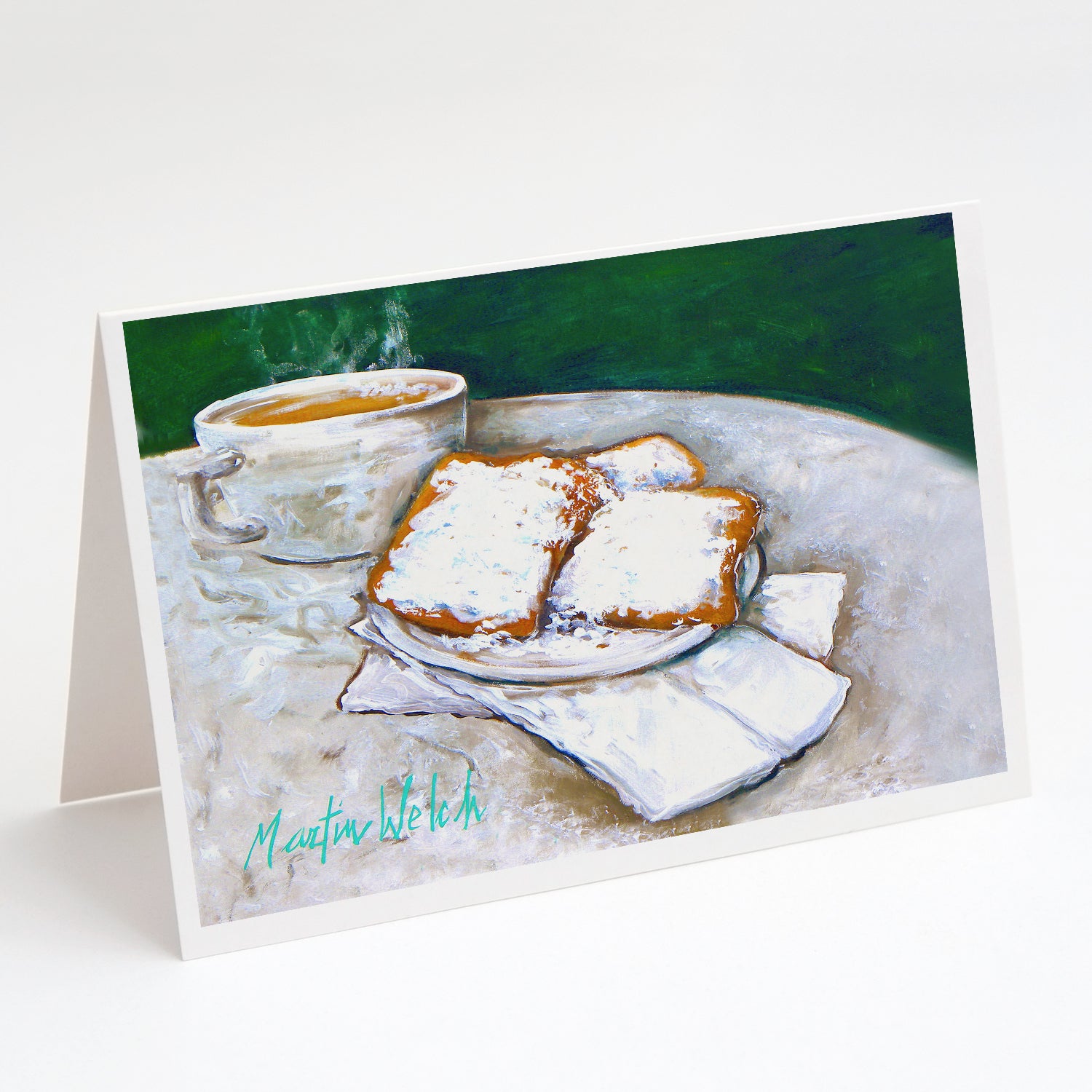 Buy this Breakfast Delight Beignets Greeting Cards Pack of 8