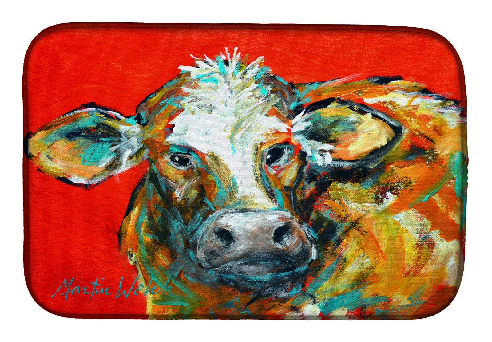 Caught Red Handed Cow Dish Drying Mat MW1272DDM