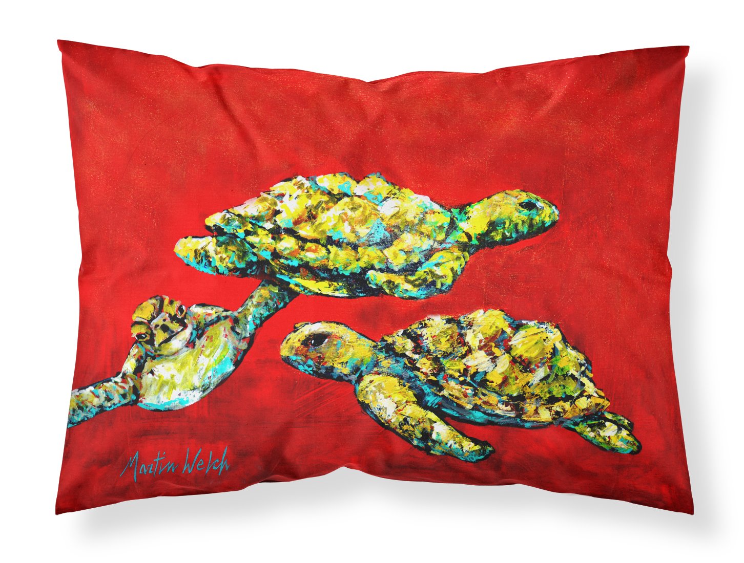 Drifting Home Turtles Fabric Standard Pillowcase MW1274PILLOWCASE by Caroline's Treasures