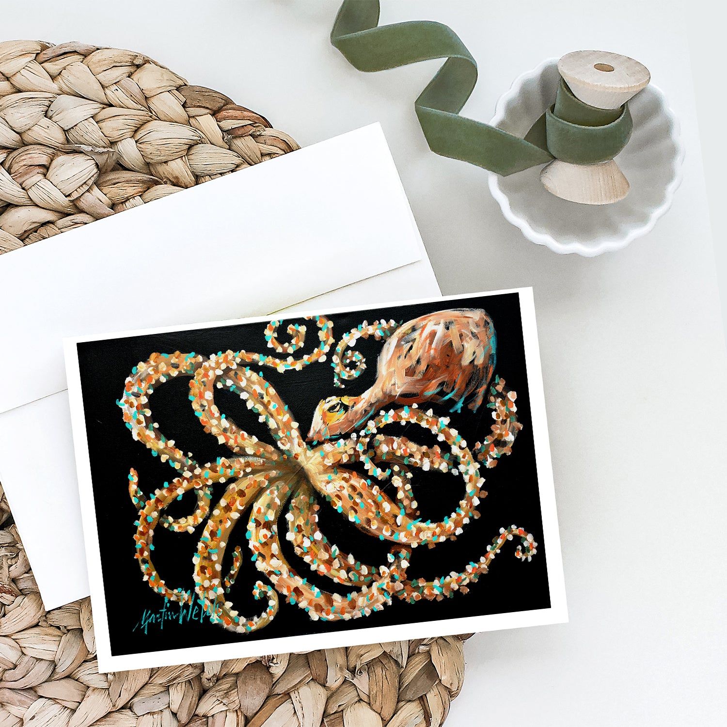 Eye On You Octopus Greeting Cards Pack of 8