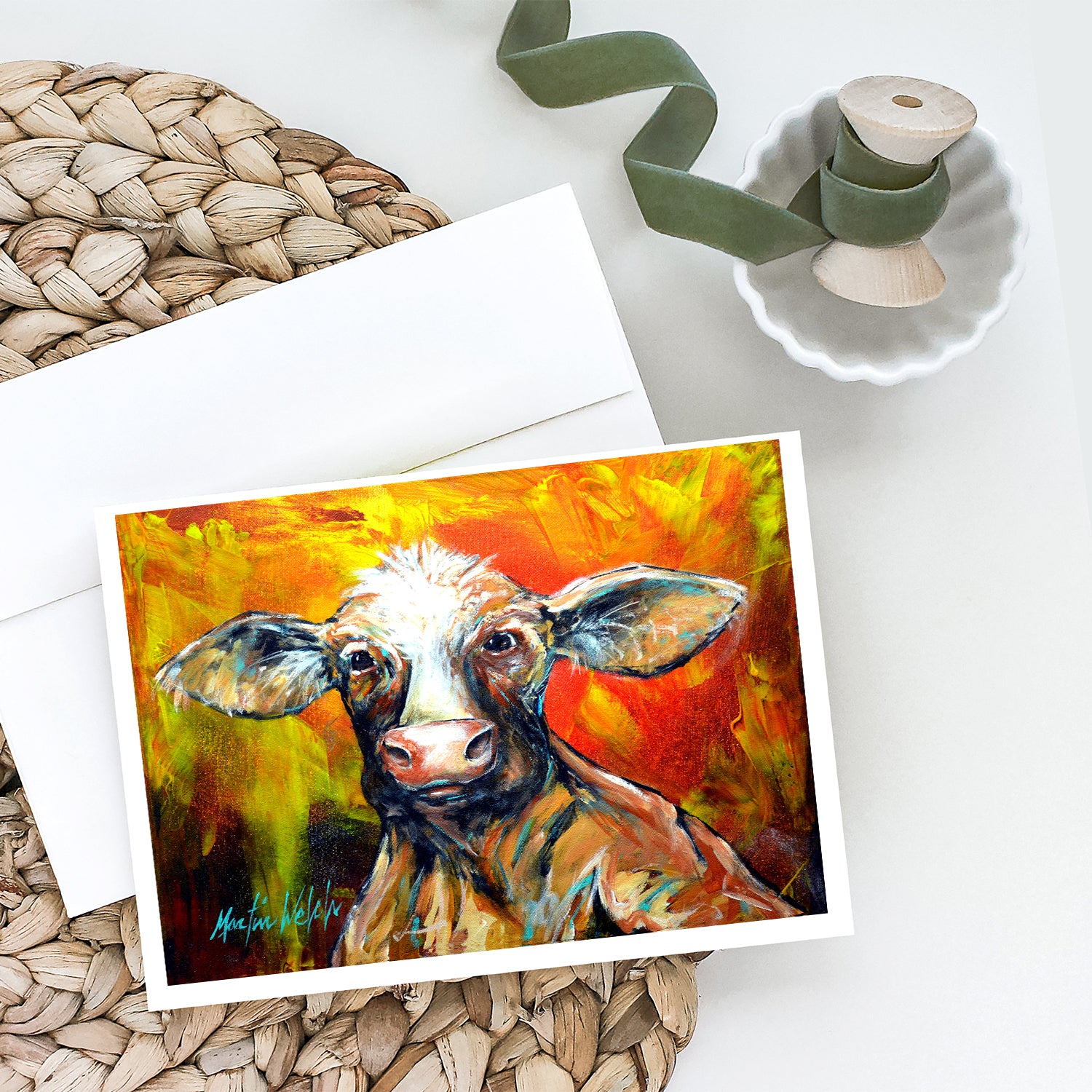 Buy this Happy Cow Greeting Cards Pack of 8