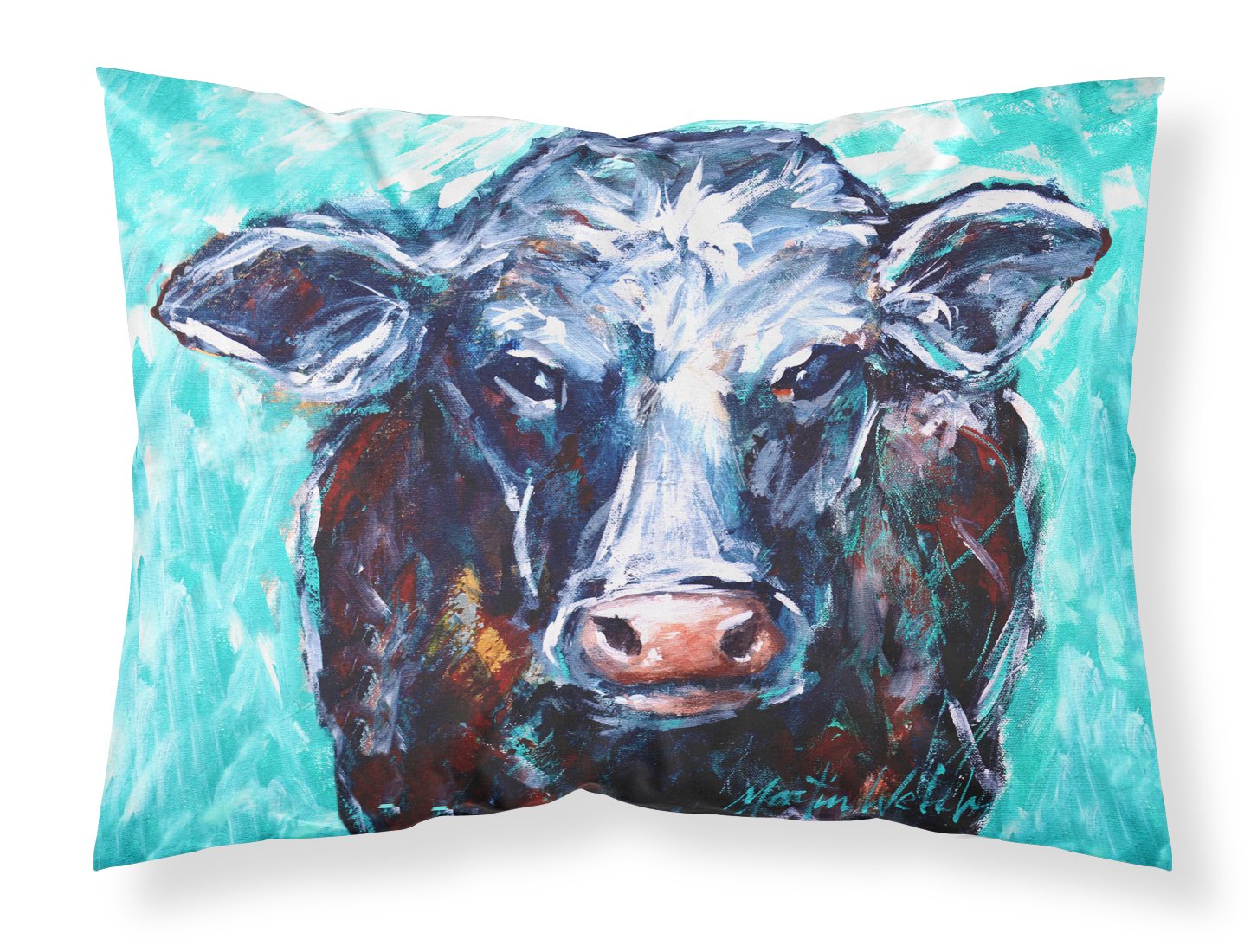 Moo Cow Fabric Standard Pillowcase MW1280PILLOWCASE by Caroline's Treasures