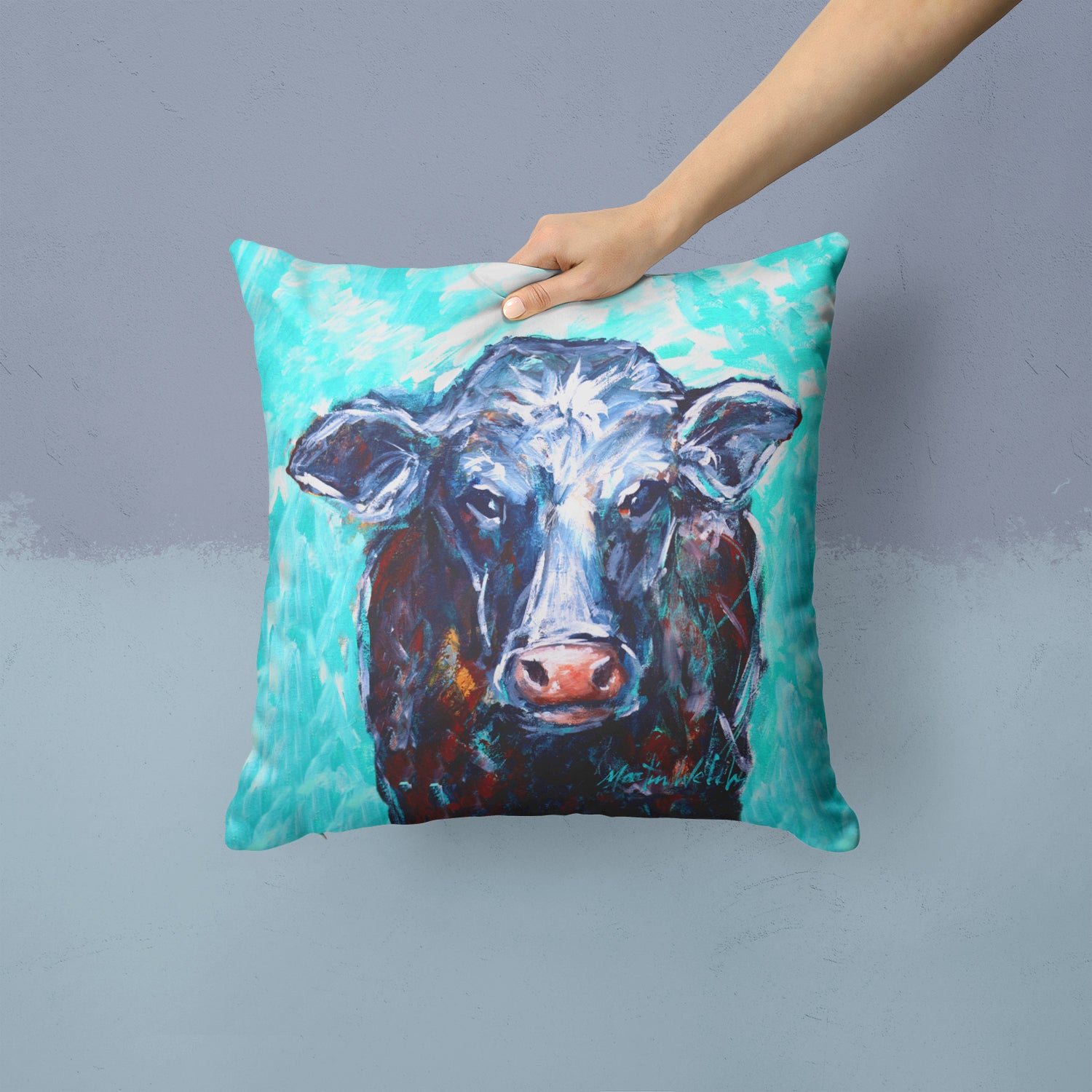Moo Cow Fabric Decorative Pillow MW1340PW1414 - the-store.com