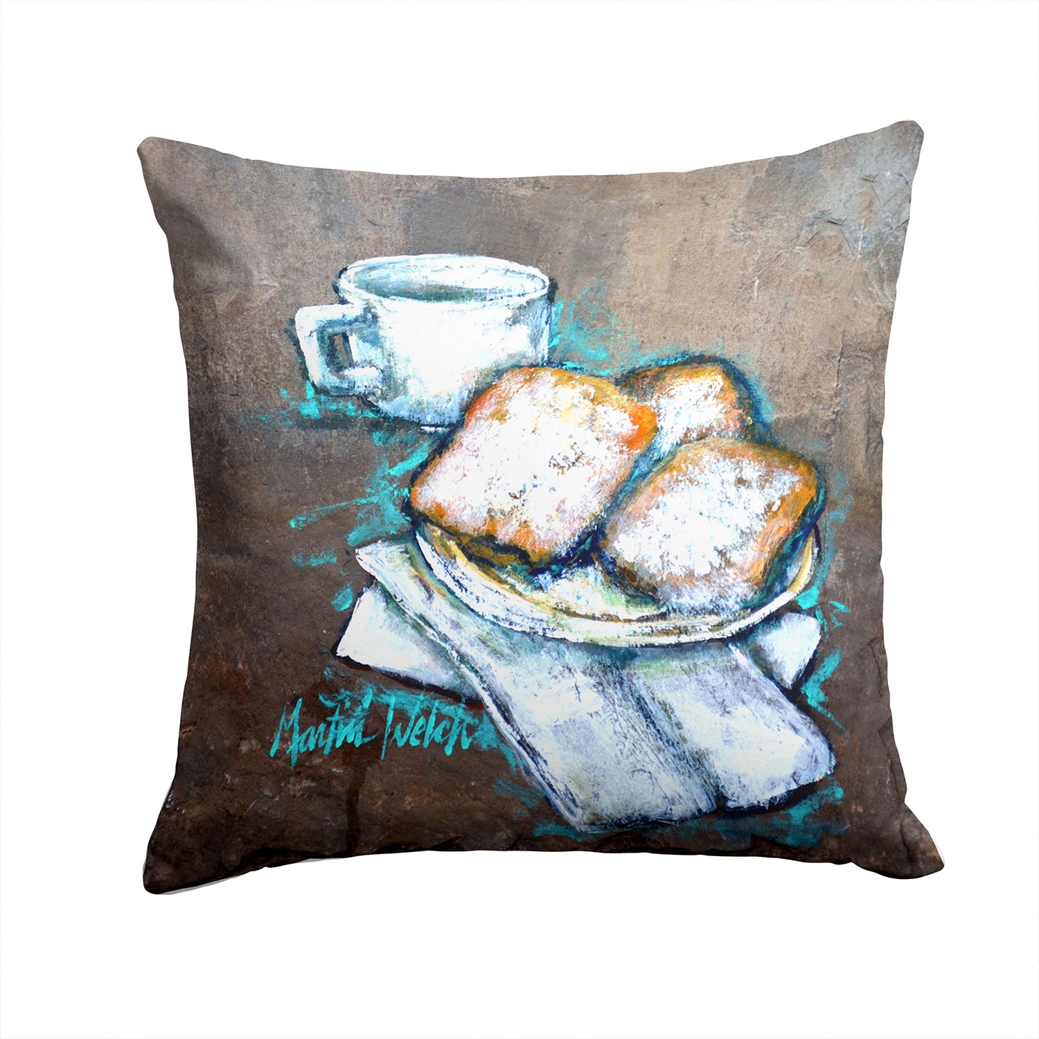 Beignets Piping Hot Fabric Decorative Pillow MW1344PW1414 - the-store.com