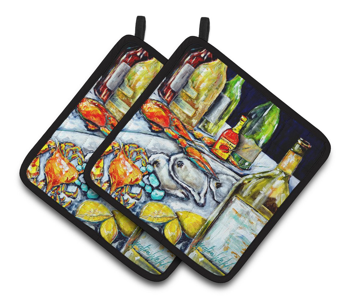 Sit a Spell Pair of Pot Holders MW1349PTHD by Caroline&#39;s Treasures