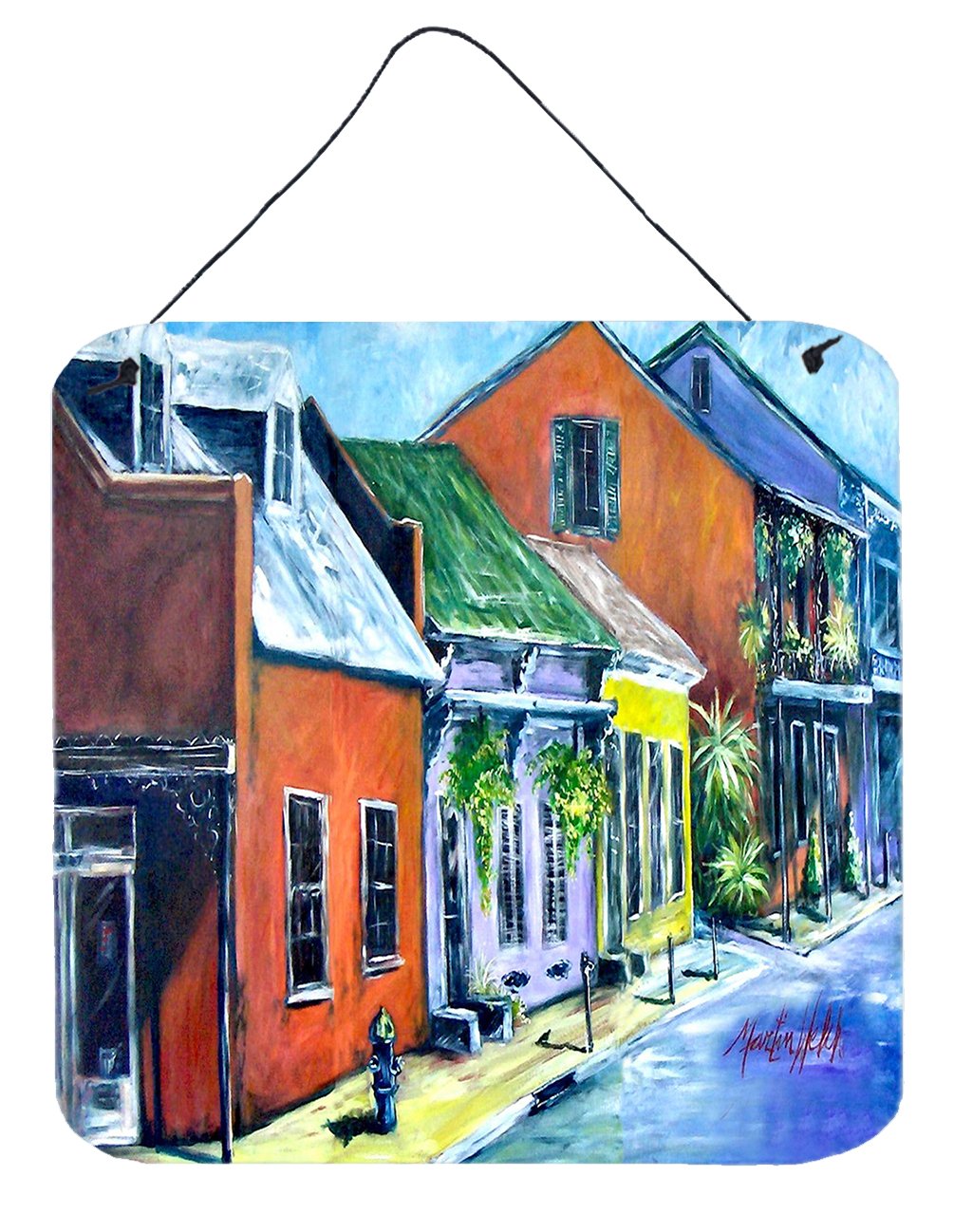 Somewhere Close Houses Wall or Door Hanging Prints MW1350DS66 by Caroline's Treasures