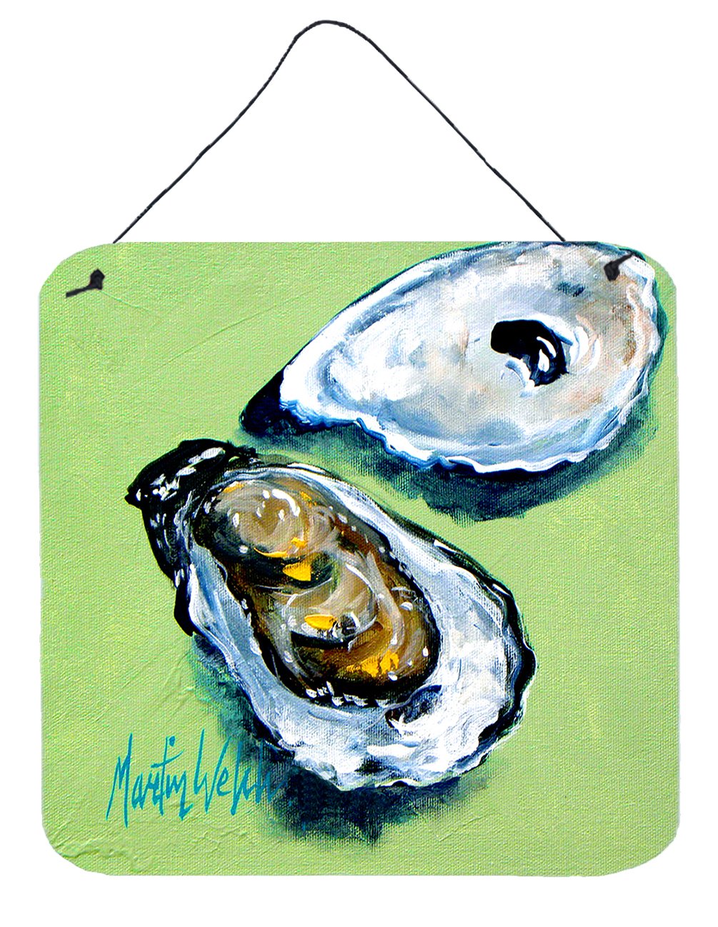 Two Shells Oyster Wall or Door Hanging Prints MW1361DS66 by Caroline's Treasures