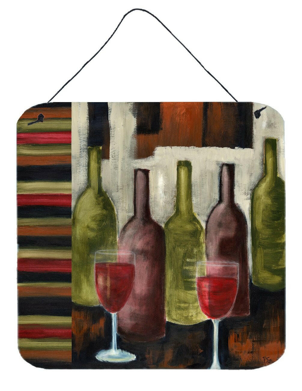 Red Wine by Petrina Sutton Wall or Door Hanging Prints PET216ADS66 by Caroline's Treasures